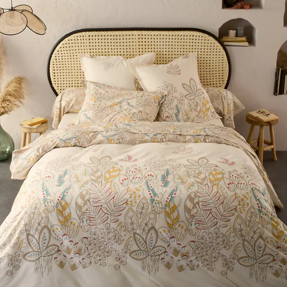Linnea Parure de lit 280x240 cm 50x70 cm coton OKY écru Naturel 3 pièces Best