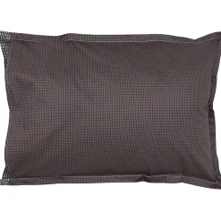 Linnea Parure de lit 140x200 cm 50x70 cm en satin de coton ENZO noir Clearance