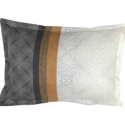 Linnea Parure de lit 260x240 cm 50x70 cm en satin de coton TIAGO noir