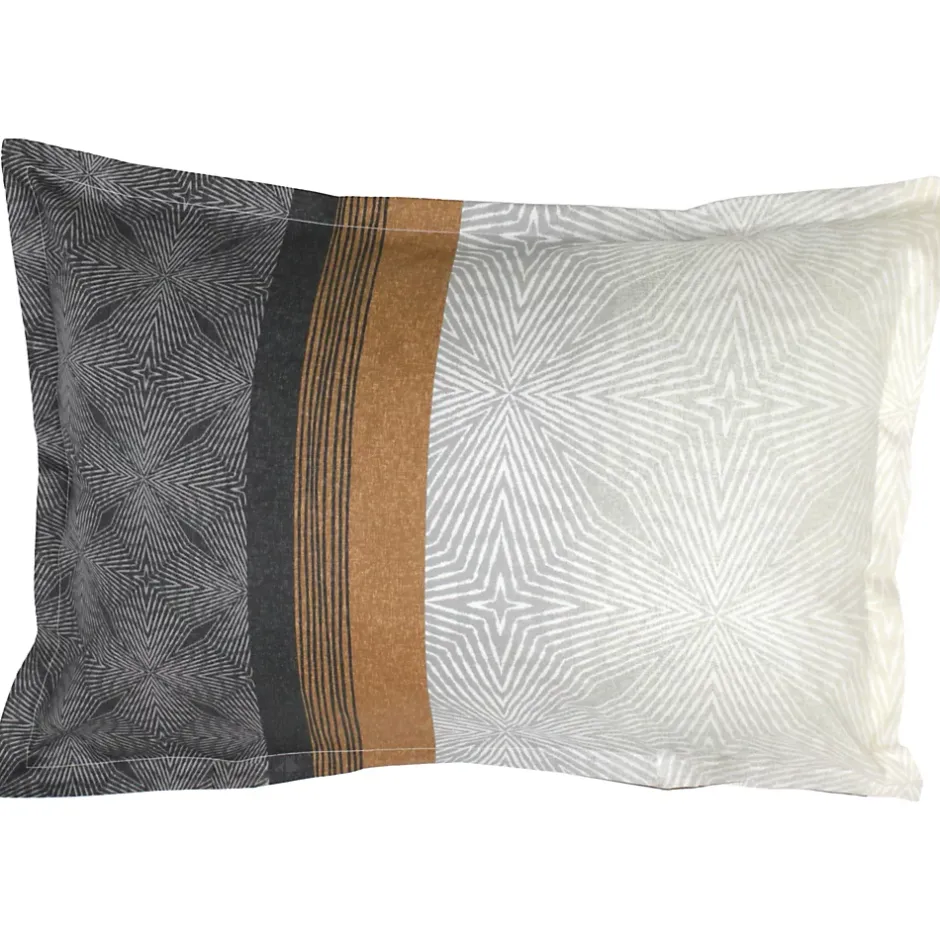 Linnea Parure de lit 200x200 cm 50x70 cm en satin de coton TIAGO noir Outlet