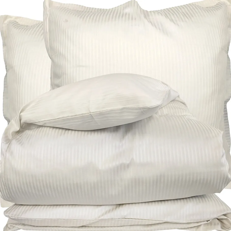 Linnea Parure de lit 240x220 satin de coton GRAND HÔTEL 3 pièces marron Sable