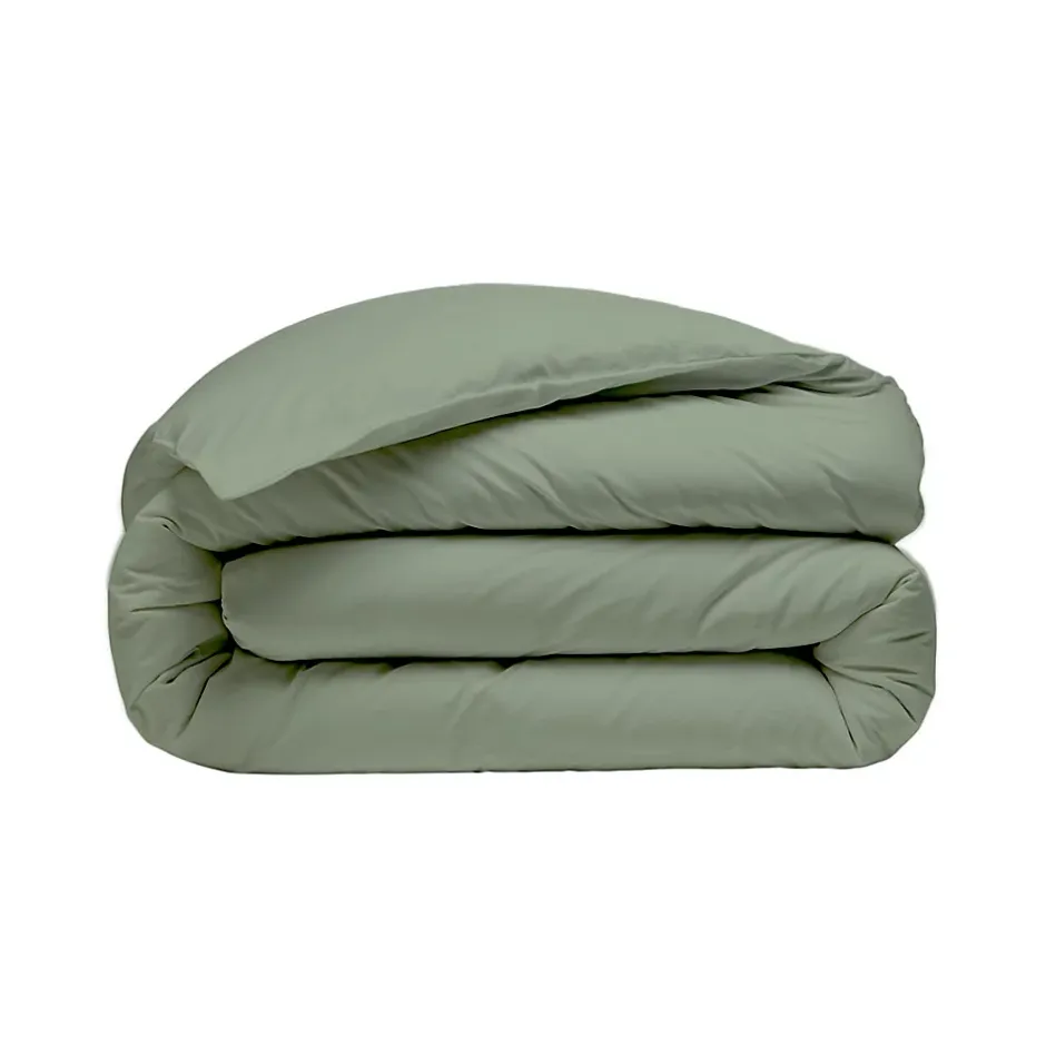 Sensei Maison Parure housse de couette 260x240 cm avec 2 taies 65x65 cm en coton Sauge STUDIO Outlet