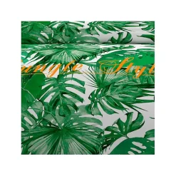 Soleil D'Ocre Parure housse de couette en coton 57 Fils/cm2 260x240 cm NOUMEA Vert et Blanc par Hot