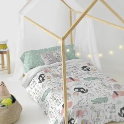 Happyfriday Parure housse de couette 2 pièces Best buddies 100% Coton Discount