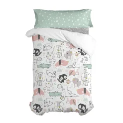 Happyfriday Parure housse de couette 2 pièces Best buddies 100% Coton Discount