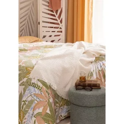Atmosphera Créateur D'Intérieur Parure imprimée June vert 240x220cm - Atmosphera Sale