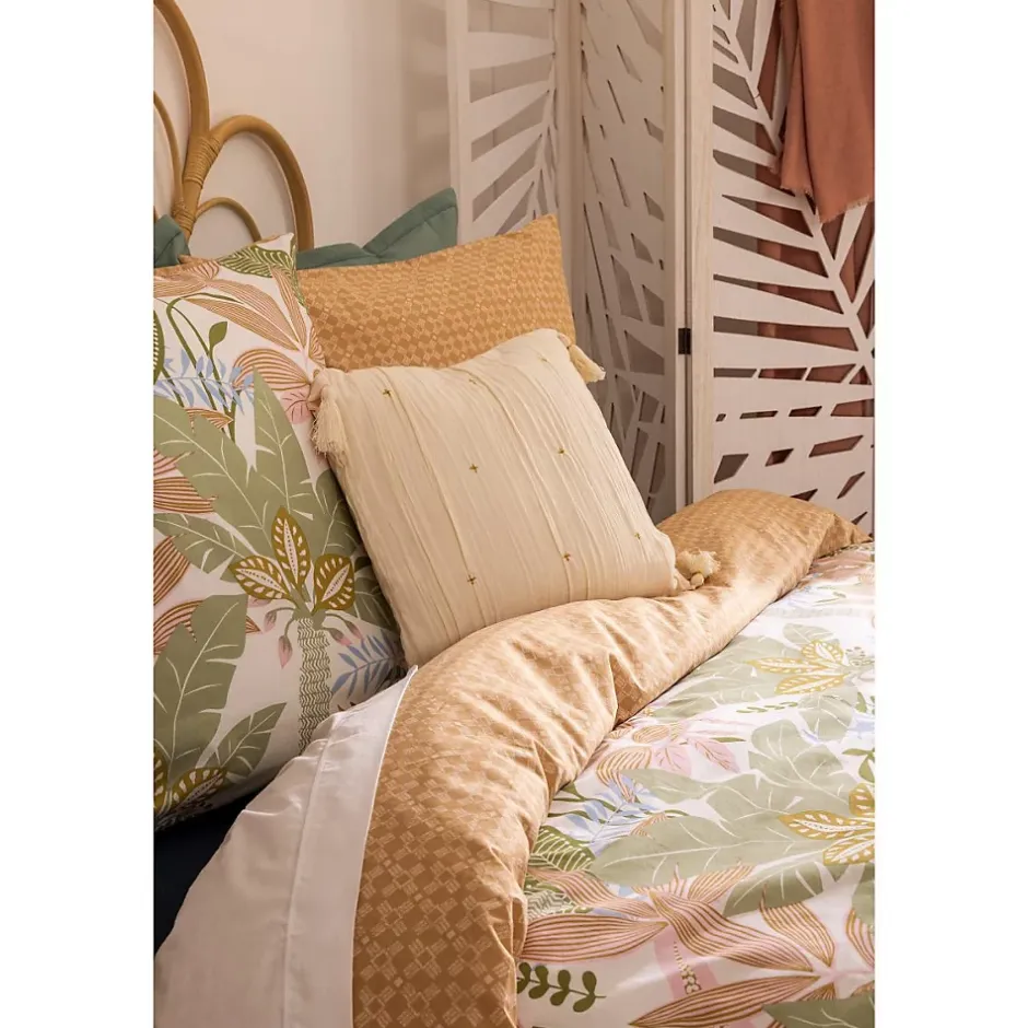 Atmosphera Créateur D'Intérieur Parure imprimée June vert 240x220cm - Atmosphera Sale