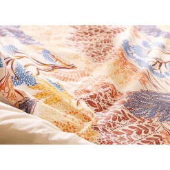 Atmosphera Créateur D'Intérieur Parure imprimée Walaa beige 240x220cm - Atmosphera