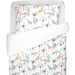 Sevira Kids Parure réversible housse de couette + taie d'oreiller enfant Safari Sale