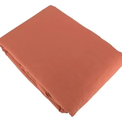 Linnea Parure 260x240 cm MILA polyester micro lavée rouge terracotta 3 pièces Outlet