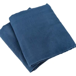 Linnea Parure 260x240 cm MILA polyester micro lavée bleu nuit 3 pièces