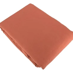 Linnea Parure 240x220 cm MILA polyester micro lavée rouge terracotta 3 pièces