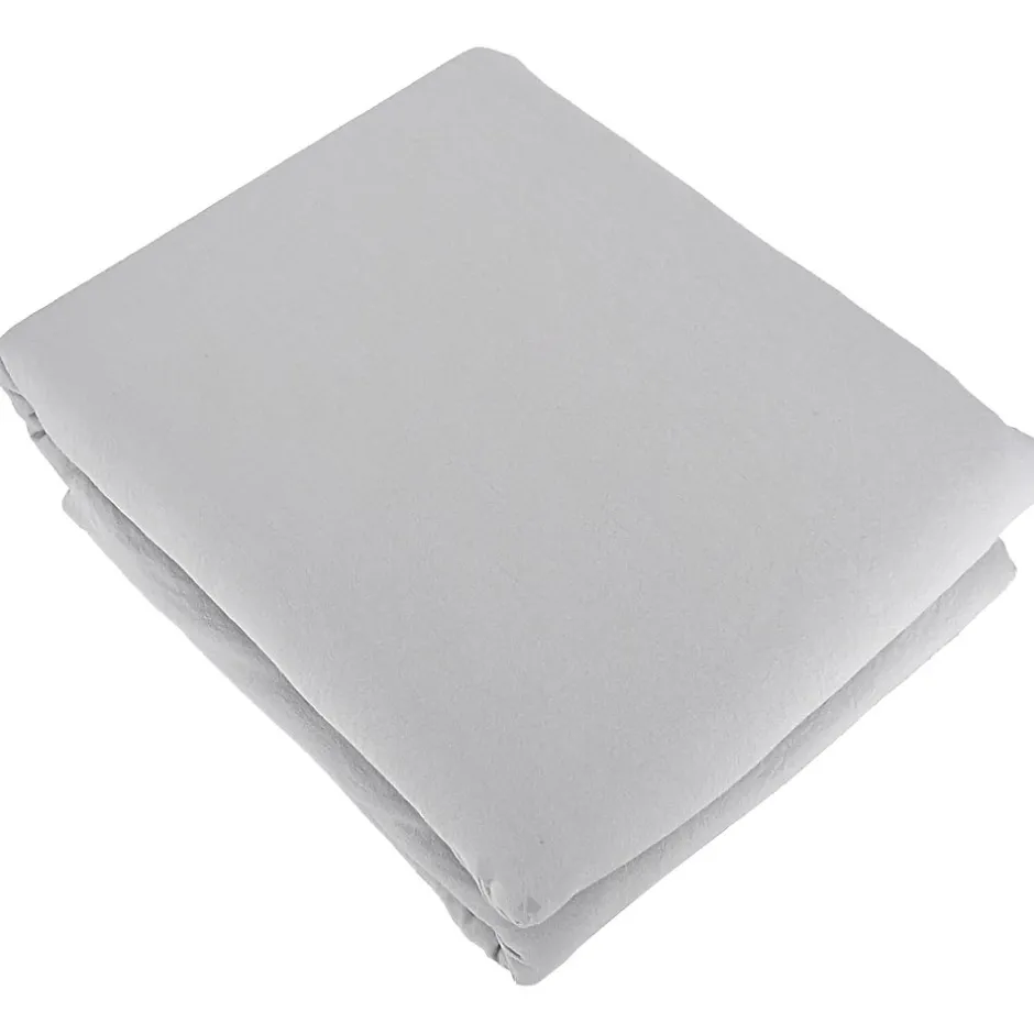 Linnea Parure 260x240 cm MILA polyester micro lavée gris perle 3 pièces