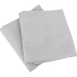 Linnea Parure 260x240 cm MILA polyester micro lavée gris perle 3 pièces