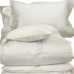 Linnea Parure 240x220 cm 50x70 cm satin GRAND HÔTEL 3 pièces marron Sable