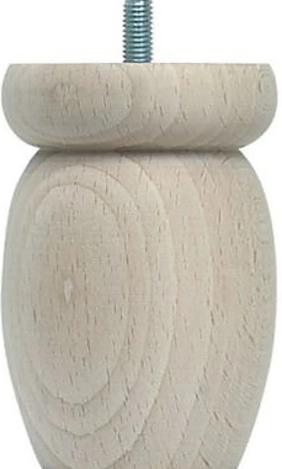 Bar plus Pied de lit boule H. 100 mm x ø68 mm brut