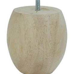 Bar plus Pied de lit boule H. 90 mm x ø85 mm brut
