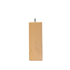 Bellecour Pied de lit carré en bois Hauteur 15 cm (vendu à l'unité)