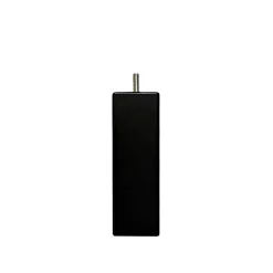 Bellecour Pied de lit carré en bois Noir Hauteur 10 cm (vendu à l'unité)