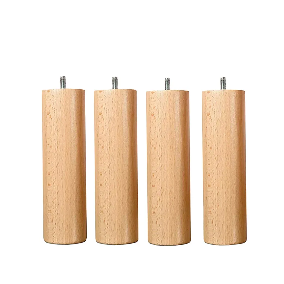 Bellecour Pied de lit cylindrique en bois Hauteur 15 cm (vendu à l'unité) Online