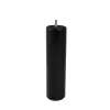 Bar plus Pied de lit cylindrique en hêtre noir H. 25 x Ø6,8 cm