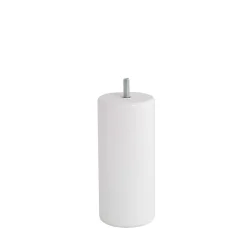 Bar plus Pied de lit cylindrique en hêtre blanc H. 15 x Ø6,8 cm Best