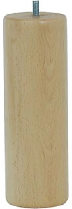 Bar plus Pied de lit cylindrique H. 200 mm x ø70 mm verni Hot