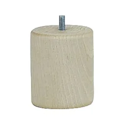 Bar plus Pied de lit cylindrique H. 80 mm x ø68 mm brut