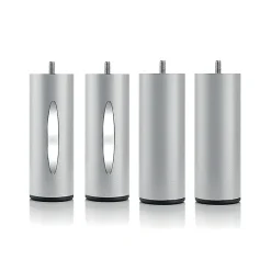 Bellecour Pied de lit cylindrique lumineux Gris Hauteur 16 cm (vendu à l'unité)