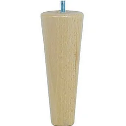 Bar plus Pied de lit fuseau H. 150 mm x ø58 mm verni