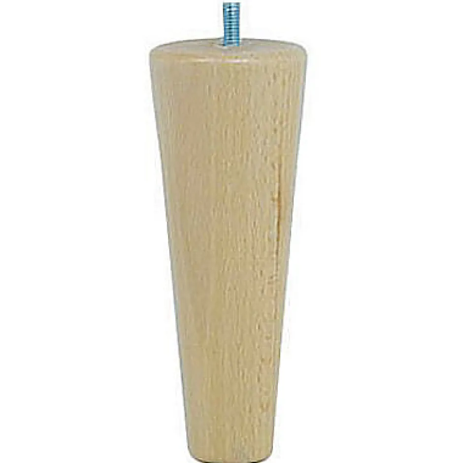 Bar plus Pied de lit fuseau H. 150 mm x ø58 mm verni