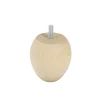 Bar plus Pied de lit ovale en hêtre texture bois H. 7 x L. 7 cm Sale