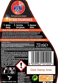 Vitroclen Pistolet nettoyant vitrocéramique et induction 250ml Online