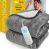 Cosi Home Plaid Chauffant Électrique En Polaire & Sherpa - Gris Online