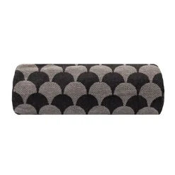 Sacasa Plaid en coton Noir et gris avec franges DROPALL -