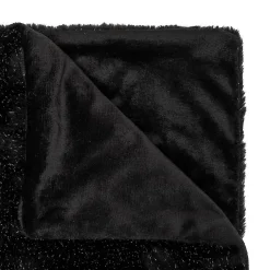 Atmosphera Créateur D'Intérieur PLAID FOUR TILDE NOIR 130X180 - Atmosphera