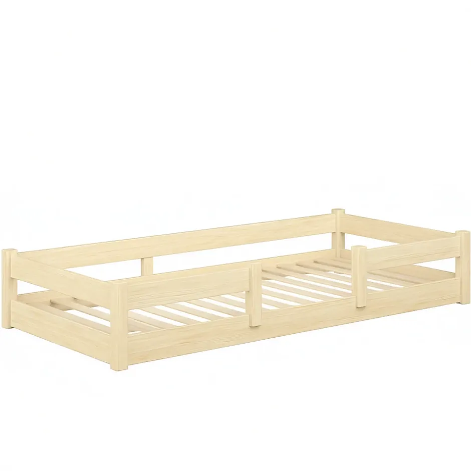 Kobi Plancher lit bas Lila 180x80 cm - bois naturel Montessori Best