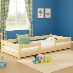 Kobi Plancher lit bas Lila 160x80 cm - Montessori bois naturel New