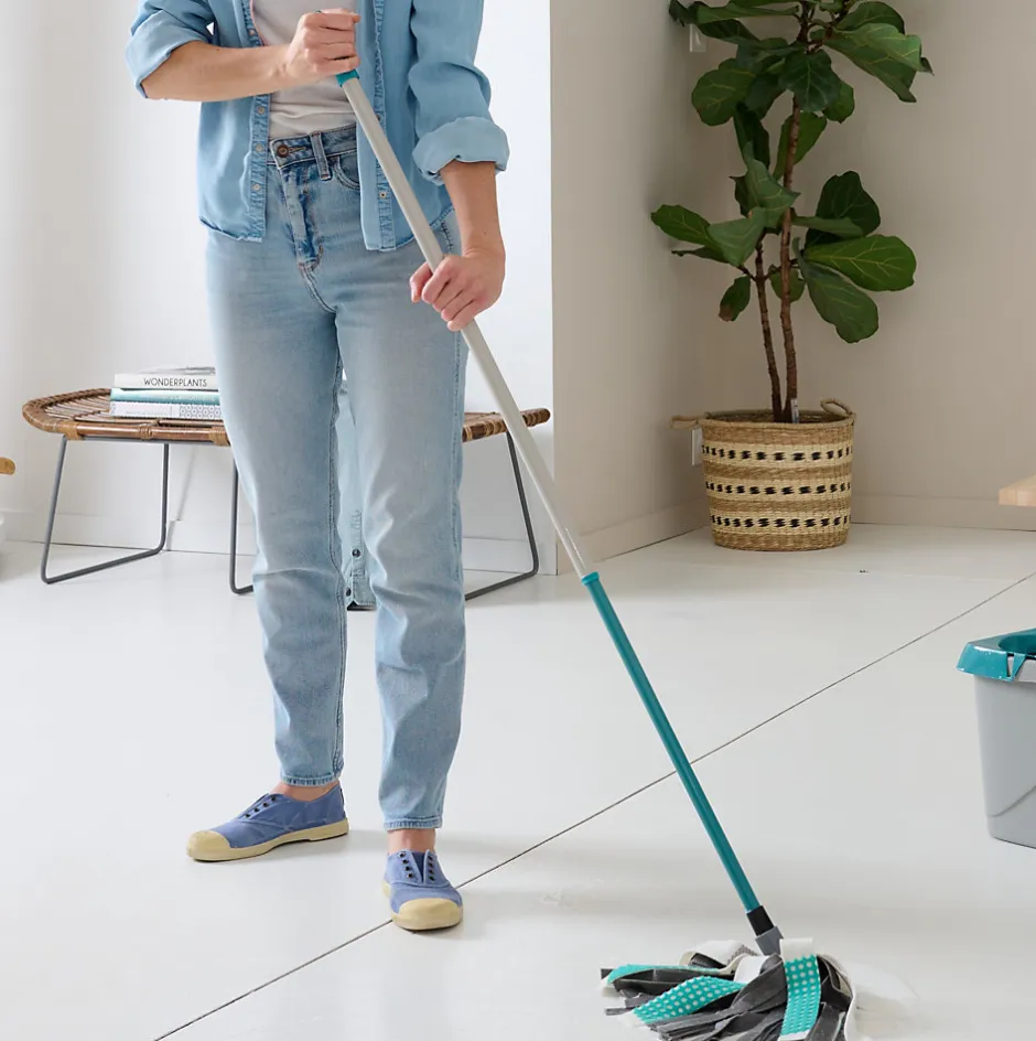 GoodHome Poignée télescopique plastique et acier L.1,5m