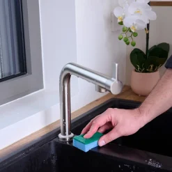 Éponge synthétique à récurer multi-usages L.13 x l.8,4 x ep.2,4 cm multicouleur vendue par 20 pièces New