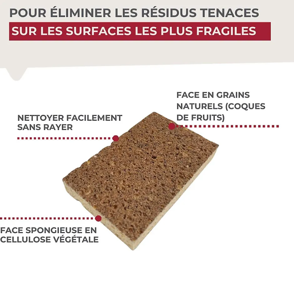 Éponge Végétale Multi-Surfaces fragiles Fackelmann Tecno Best