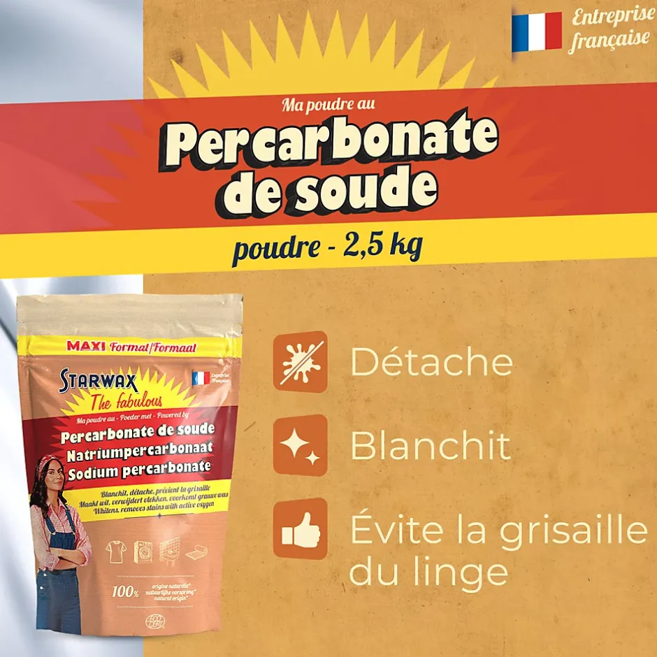 Starwax Fabulous Poudre à base de percarbonate 2,5kg New