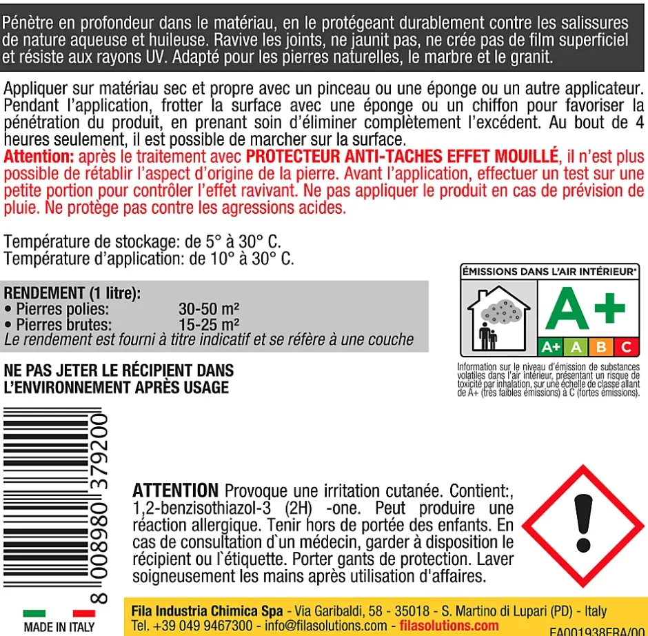 Fila Protecteur anti-taches effet mouillé 1L Outlet