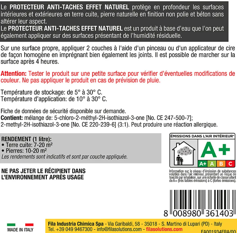 Fila Protecteur anti-taches effet naturel 1L
