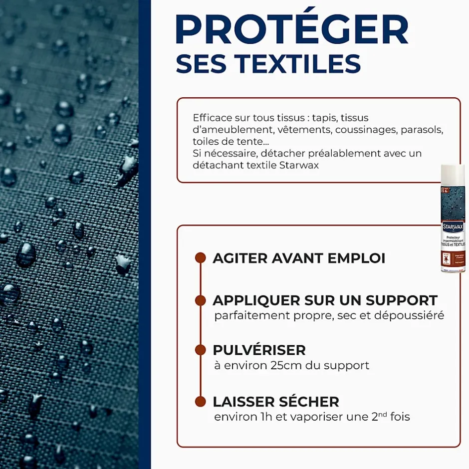 Starwax Protecteur imperméabilisant tissus extérieurs 300ml Sale