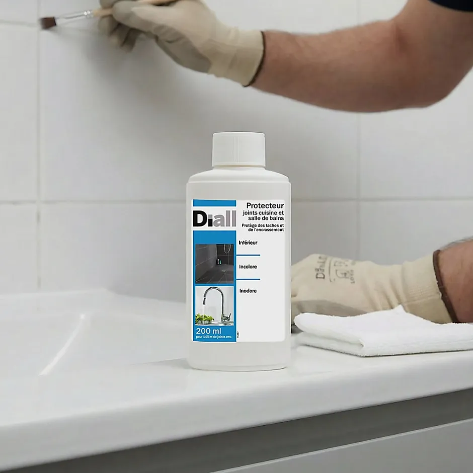 Diall Protecteur joints cuisine et salle de bains 200ml