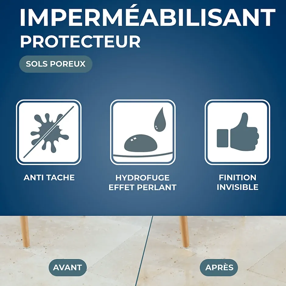 Starwax Protection anti-taches invisible marbre et pierres naturelles 1L