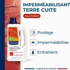 Starwax Protection anti-taches tomettes et terres cuites 1L Outlet