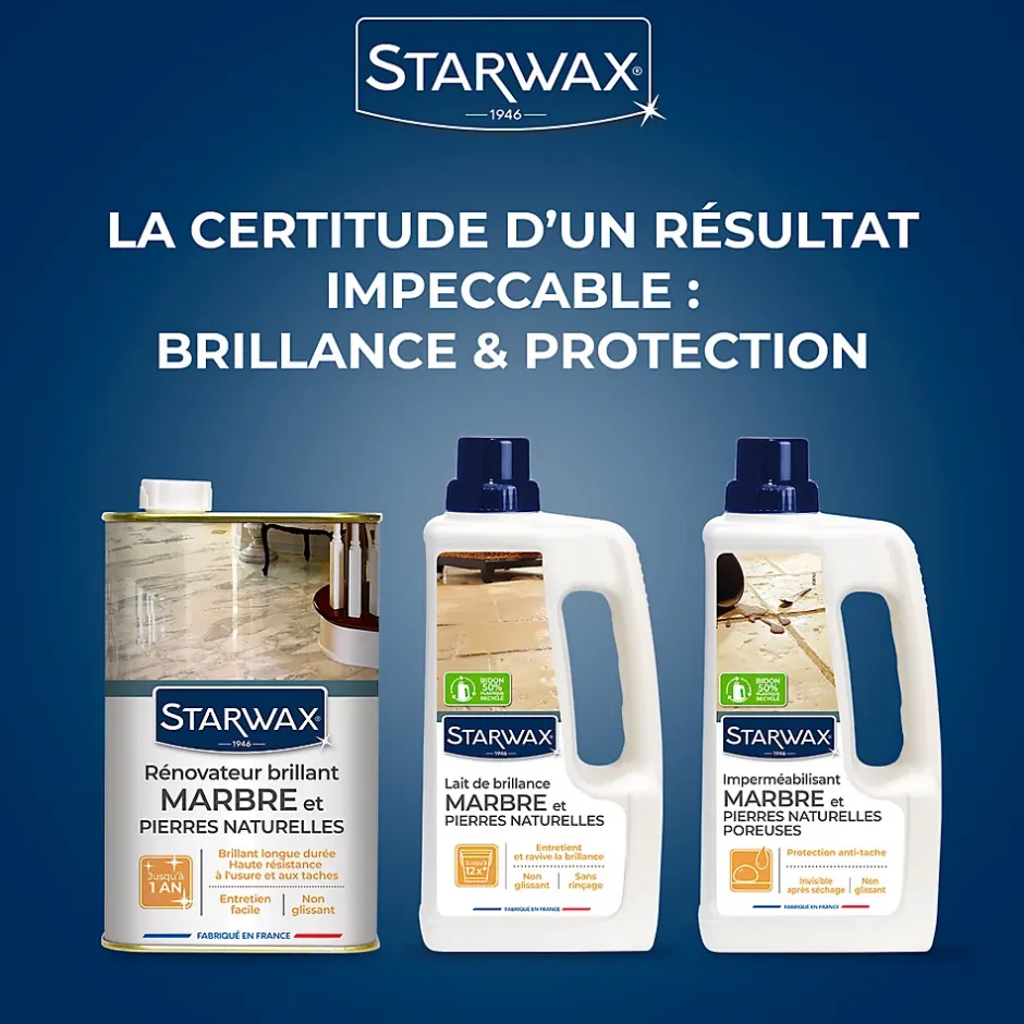 Starwax Protection entretien marbres 1L Outlet