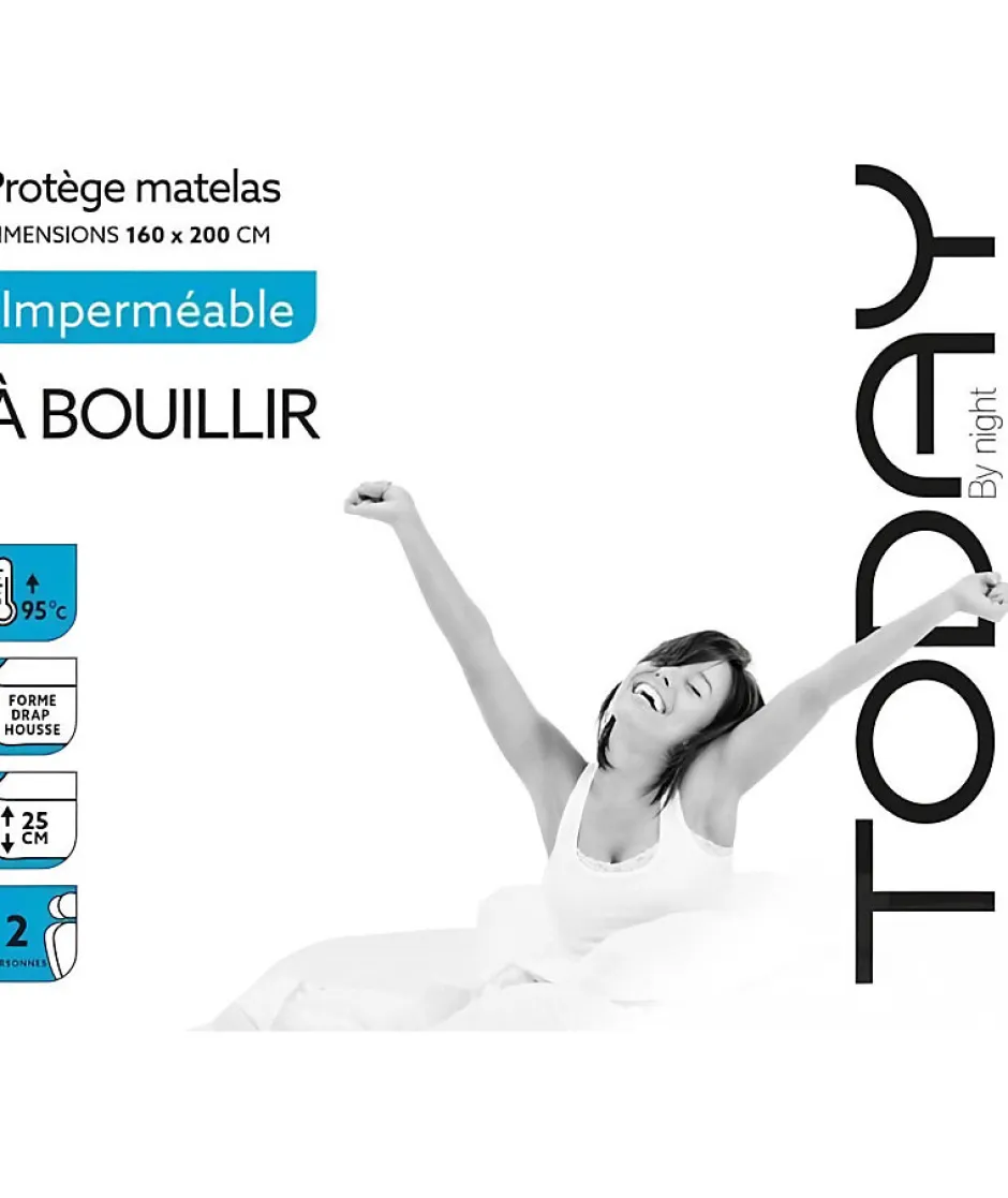 Todays Tools Protege Matelas 160x200cm Imperméable Today A Bouillir